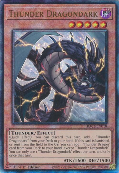 Thunder Dragondark (UTR) [RA03-EN018] Prismatic Ultimate Rare | RetroPlay Games