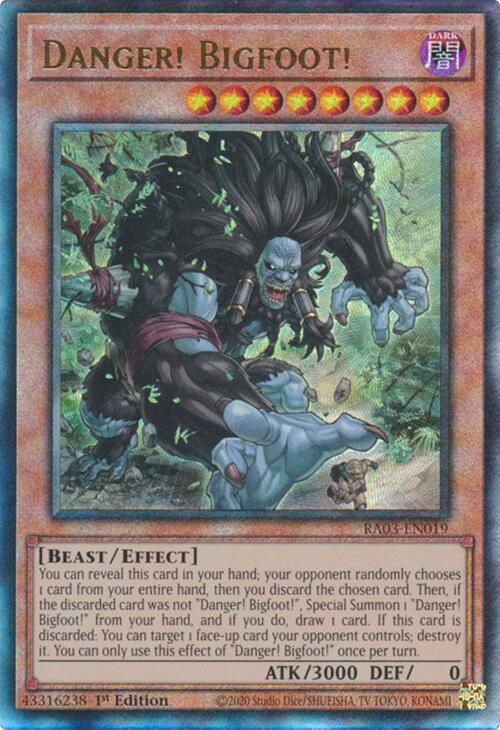 Danger! Bigfoot! (UTR) [RA03-EN019] Prismatic Ultimate Rare | RetroPlay Games