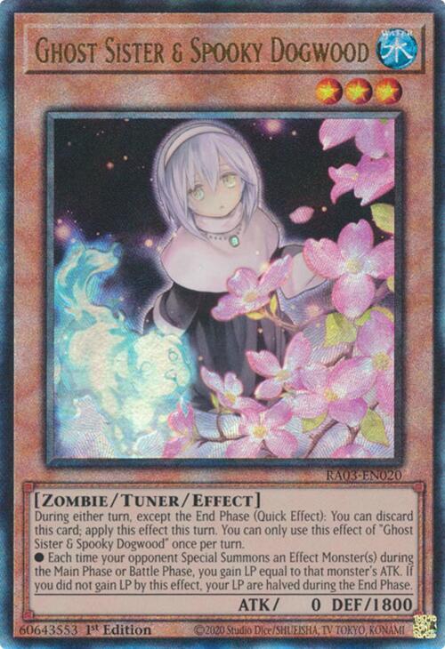 Ghost Sister & Spooky Dogwood (UTR) [RA03-EN020] Prismatic Ultimate Rare | RetroPlay Games