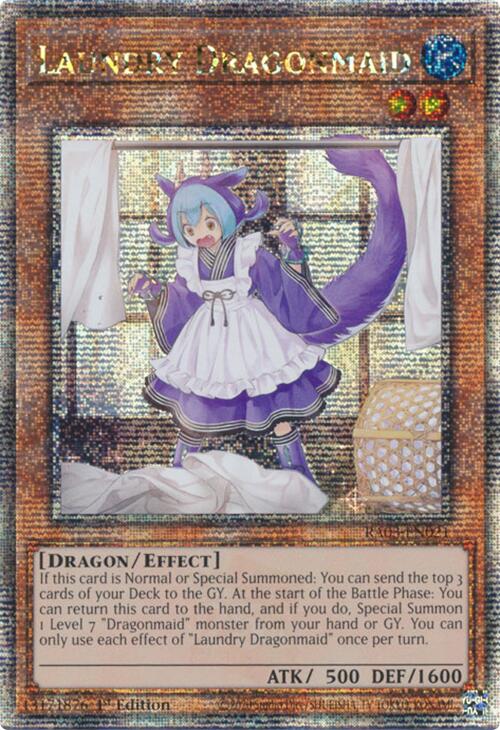 Laundry Dragonmaid (Quarter Century Secret Rare) [RA03-EN021] Quarter Century Secret Rare | RetroPlay Games