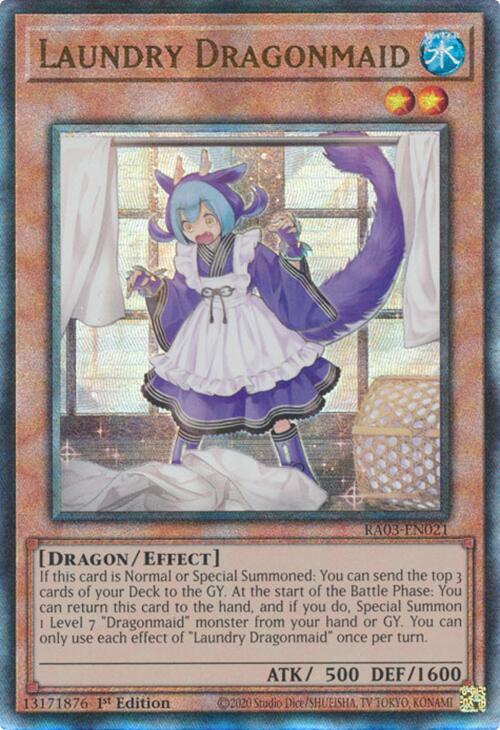 Laundry Dragonmaid (UTR) [RA03-EN021] Prismatic Ultimate Rare | RetroPlay Games