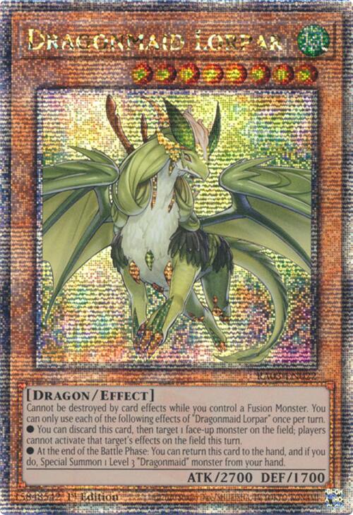 Dragonmaid Lorpar (Quarter Century Secret Rare) [RA03-EN022] Quarter Century Secret Rare | RetroPlay Games