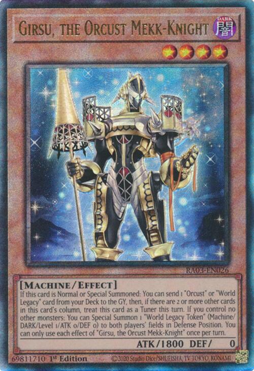 Girsu, the Orcust Mekk-Knight (UTR) [RA03-EN026] Prismatic Ultimate Rare | RetroPlay Games