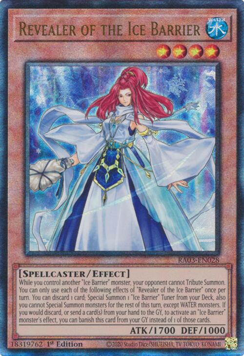 Revealer of the Ice Barrier (UTR) [RA03-EN028] Prismatic Ultimate Rare | RetroPlay Games