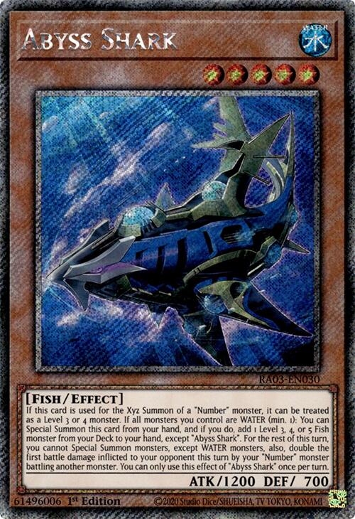 Abyss Shark (Platinum Secret Rare) [RA03-EN030] Platinum Secret Rare | RetroPlay Games