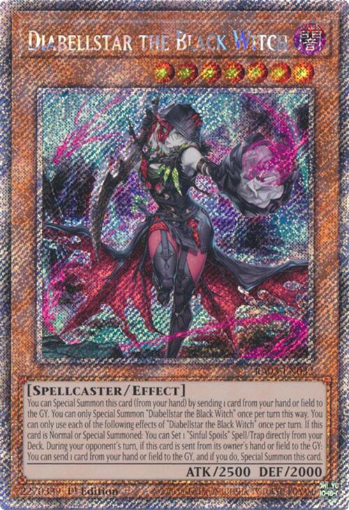 Diabellstar the Black Witch (Platinum Secret Rare) [RA03-EN032] Platinum Secret Rare | RetroPlay Games