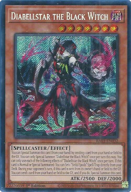 Diabellstar the Black Witch (Secret Rare) [RA03-EN032] Secret Rare | RetroPlay Games