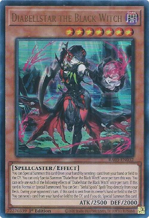 Diabellstar the Black Witch (UR) [RA03-EN032] Ultra Rare | RetroPlay Games