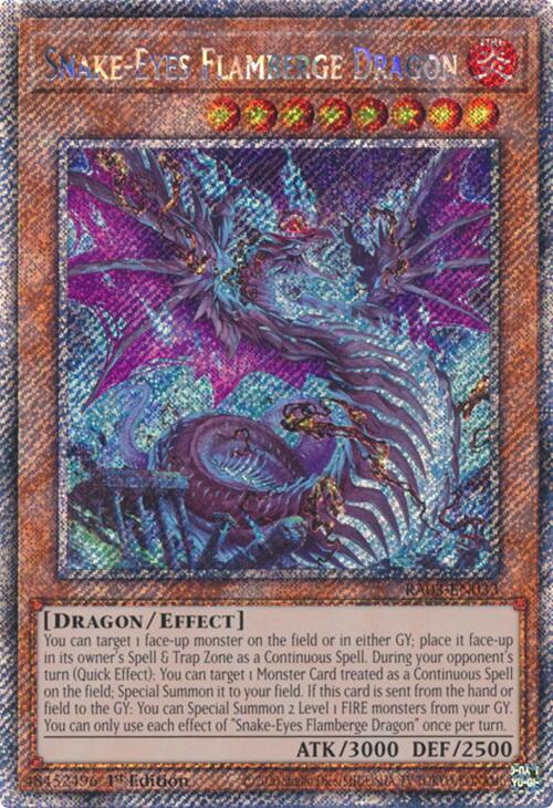 Snake-Eyes Flamberge Dragon (Platinum Secret Rare) [RA03-EN033] Platinum Secret Rare | RetroPlay Games