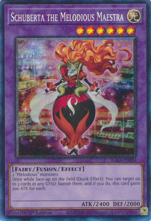 Schuberta the Melodious Maestra (CR) [RA03-EN034] Prismatic Collector's Rare | RetroPlay Games