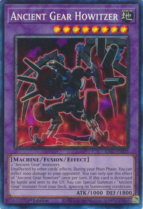 Ancient Gear Howitzer (CR) [RA03-EN035] Prismatic Collector's Rare | RetroPlay Games