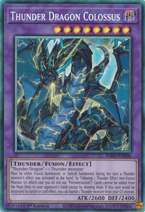 Thunder Dragon Colossus (CR) [RA03-EN036] Prismatic Collector's Rare | RetroPlay Games