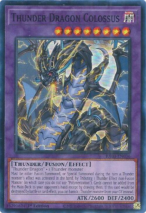 Thunder Dragon Colossus [RA03-EN036] Super Rare | RetroPlay Games