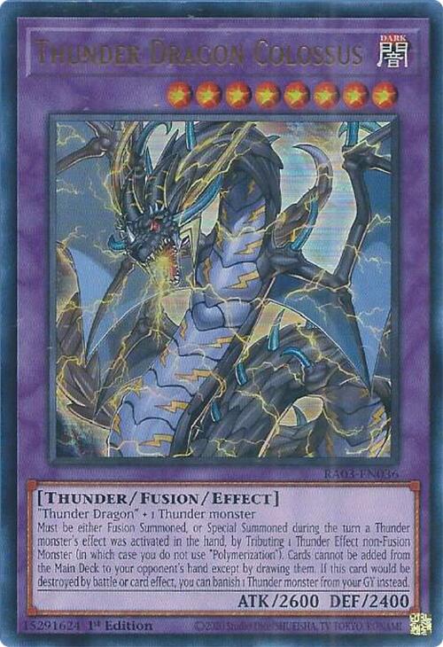 Thunder Dragon Colossus (UR) [RA03-EN036] Ultra Rare | RetroPlay Games