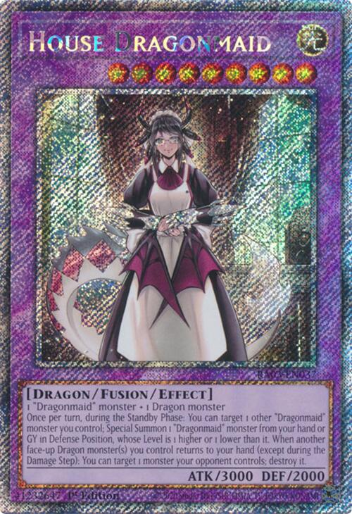 House Dragonmaid (Platinum Secret Rare) [RA03-EN037] Platinum Secret Rare | RetroPlay Games