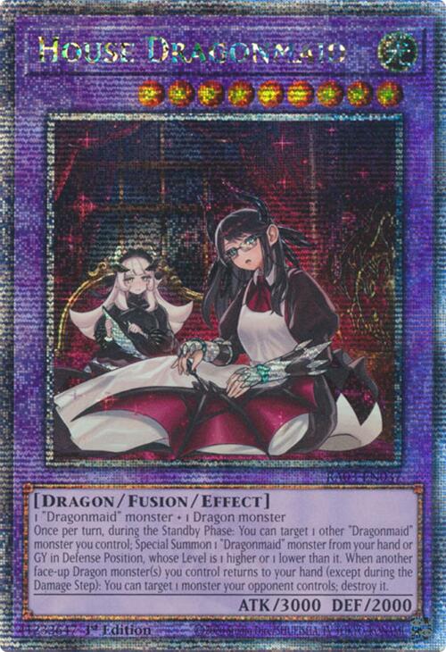 House Dragonmaid (Alternate Art) (Quarter Century Secret Rare) [RA03-EN037] Quarter Century Secret Rare | RetroPlay Games