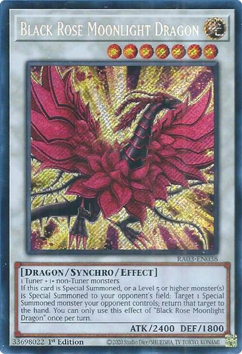 Black Rose Moonlight Dragon (Secret Rare) [RA03-EN038] Secret Rare | RetroPlay Games