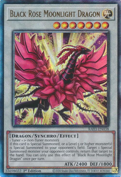 Black Rose Moonlight Dragon (UTR) [RA03-EN038] Prismatic Ultimate Rare | RetroPlay Games