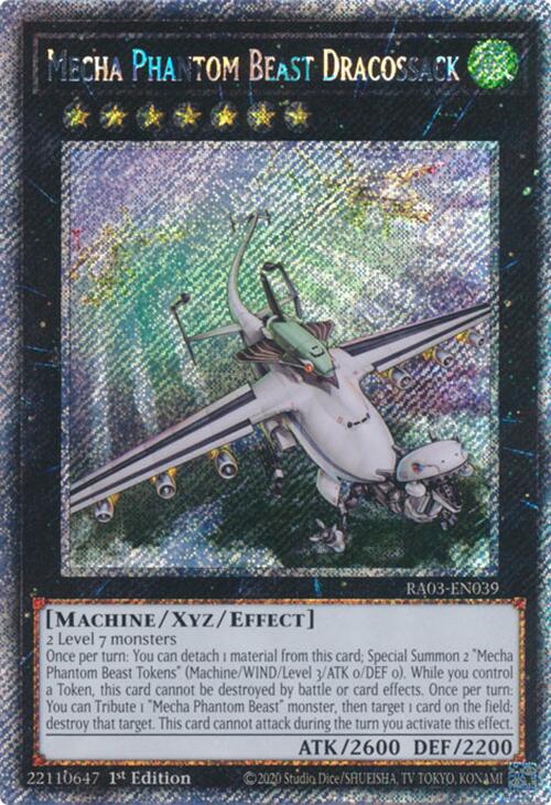 Mecha Phantom Beast Dracossack (Platinum Secret Rare) [RA03-EN039] Platinum Secret Rare | RetroPlay Games