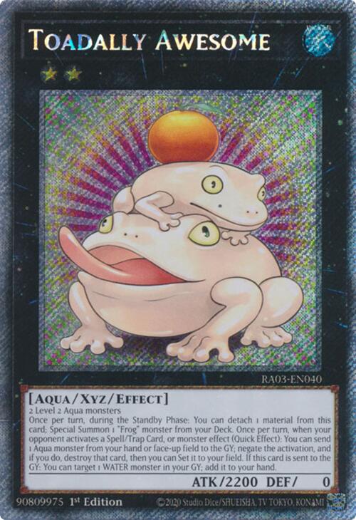 Toadally Awesome (Platinum Secret Rare) [RA03-EN040] Platinum Secret Rare | RetroPlay Games