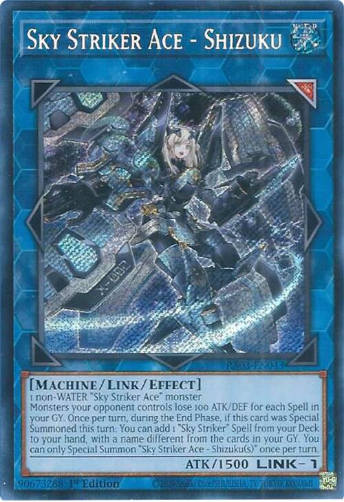 Sky Striker Ace - Shizuku (Secret Rare) [RA03-EN043] Secret Rare | RetroPlay Games