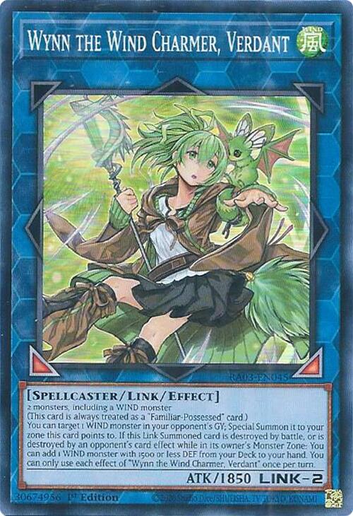 Wynn the Wind Charmer, Verdant [RA03-EN045] Super Rare | RetroPlay Games