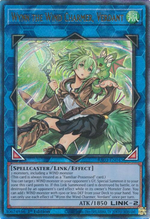 Wynn the Wind Charmer, Verdant (UTR) [RA03-EN045] Prismatic Ultimate Rare | RetroPlay Games