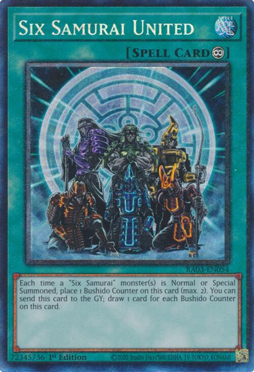 Six Samurai United (CR) [RA03-EN054] Prismatic Collector's Rare | RetroPlay Games