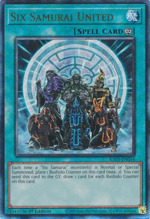 Six Samurai United (UTR) [RA03-EN054] Prismatic Ultimate Rare | RetroPlay Games