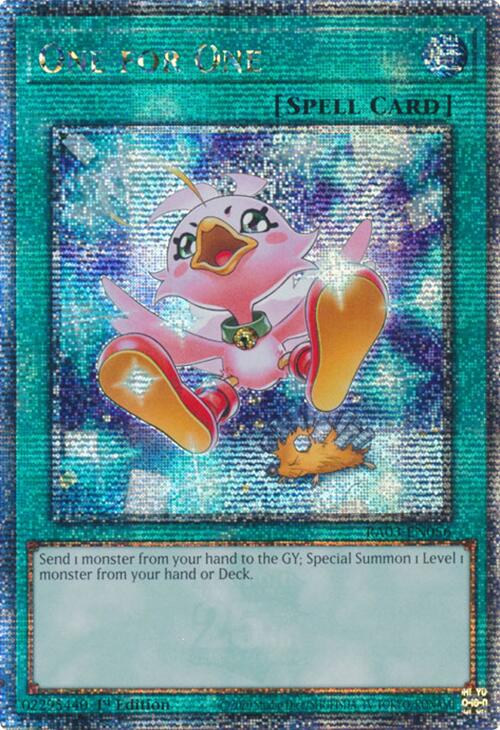 One for One (Alternate Art) (Quarter Century Secret Rare) [RA03-EN056] Quarter Century Secret Rare | RetroPlay Games