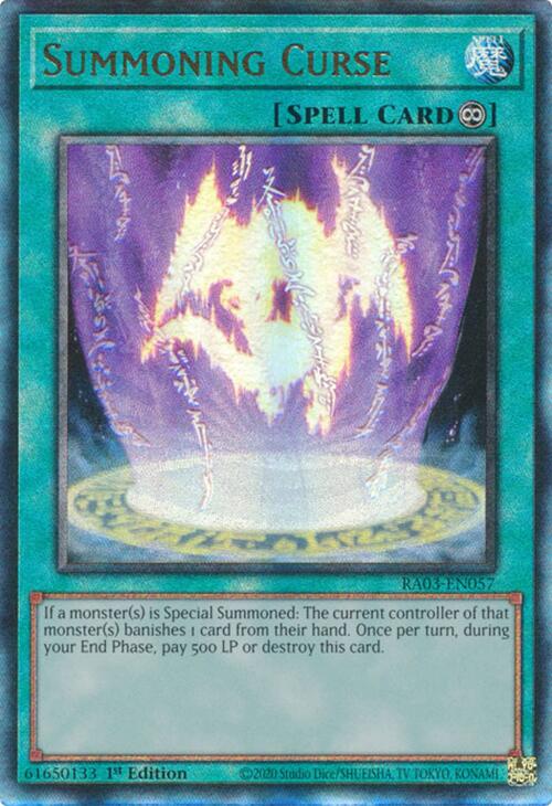 Summoning Curse (UTR) [RA03-EN057] Prismatic Ultimate Rare | RetroPlay Games