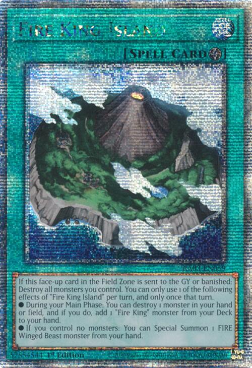 Fire King Island (Quarter Century Secret Rare) [RA03-EN059] Quarter Century Secret Rare | RetroPlay Games