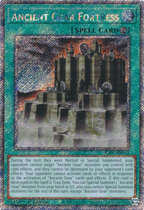 Ancient Gear Fortress (Platinum Secret Rare) [RA03-EN062] Platinum Secret Rare | RetroPlay Games