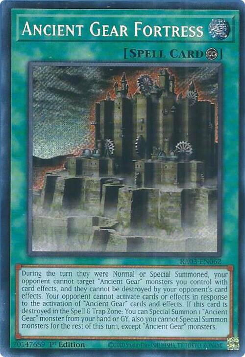 Ancient Gear Fortress (Secret Rare) [RA03-EN062] Secret Rare | RetroPlay Games