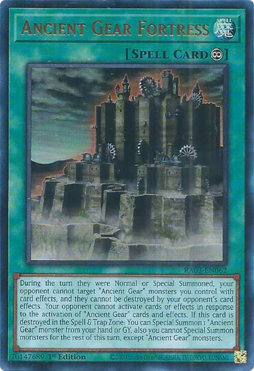 Ancient Gear Fortress (UR) [RA03-EN062] Ultra Rare | RetroPlay Games