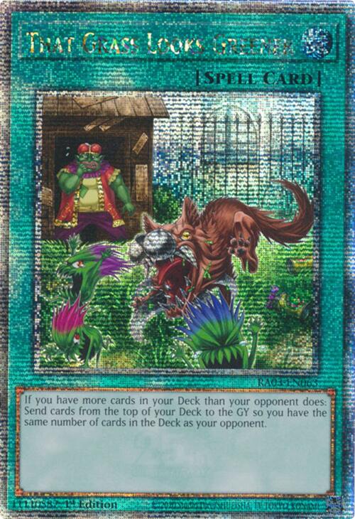 That Grass Looks Greener (Quarter Century Secret Rare) [RA03-EN063] Quarter Century Secret Rare | RetroPlay Games