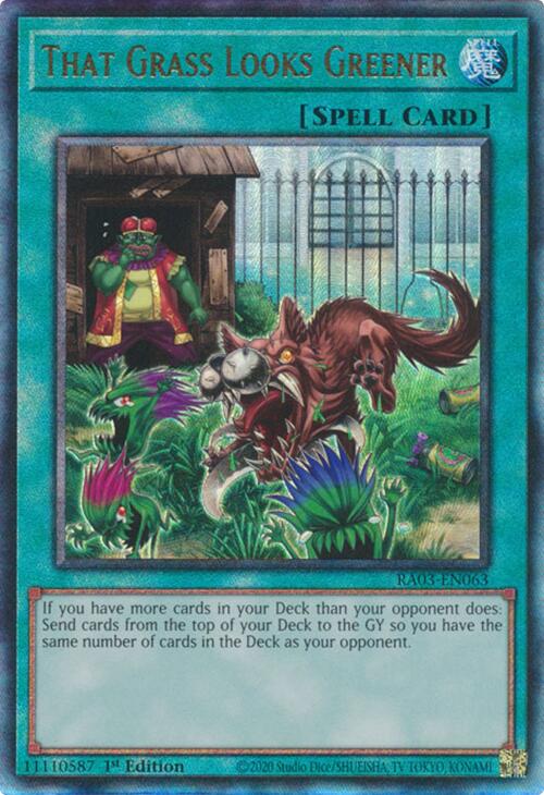 That Grass Looks Greener (UTR) [RA03-EN063] Prismatic Ultimate Rare | RetroPlay Games