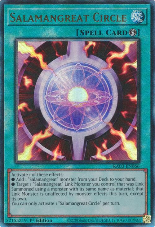 Salamangreat Circle (UTR) [RA03-EN066] Prismatic Ultimate Rare | RetroPlay Games