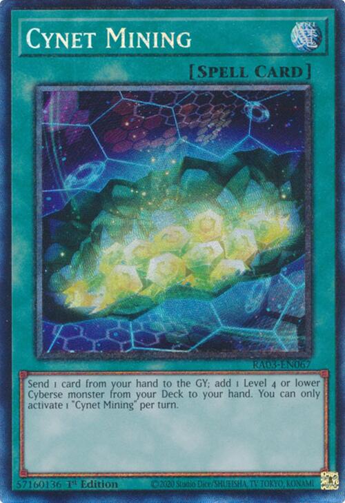 Cynet Mining (CR) [RA03-EN067] Prismatic Collector's Rare | RetroPlay Games