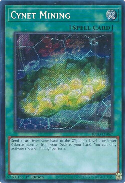 Cynet Mining (Secret Rare) [RA03-EN067] Secret Rare | RetroPlay Games