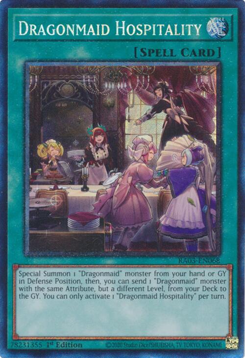 Dragonmaid Hospitality (CR) [RA03-EN068] Prismatic Collector's Rare | RetroPlay Games