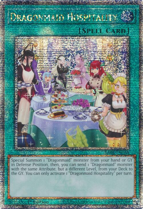 Dragonmaid Hospitality (Alternate Art) (Quarter Century Secret Rare) [RA03-EN068] Quarter Century Secret Rare | RetroPlay Games