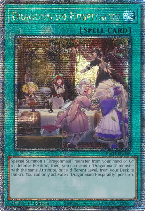 Dragonmaid Hospitality (Quarter Century Secret Rare) [RA03-EN068] Quarter Century Secret Rare | RetroPlay Games