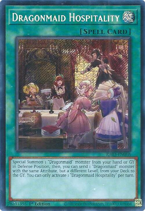 Dragonmaid Hospitality (Secret Rare) [RA03-EN068] Secret Rare | RetroPlay Games