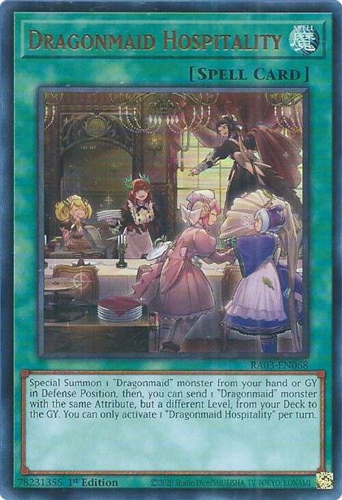 Dragonmaid Hospitality (UR) [RA03-EN068] Ultra Rare | RetroPlay Games