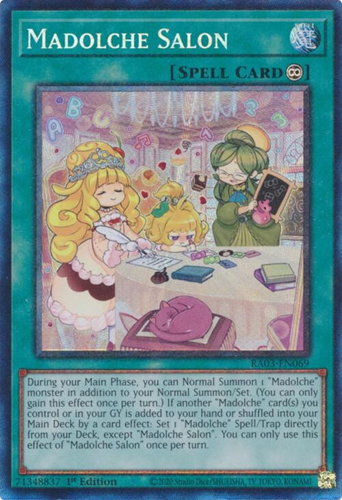 Madolche Salon (CR) [RA03-EN069] Prismatic Collector's Rare | RetroPlay Games