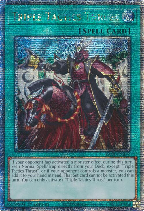 Triple Tactics Thrust (Quarter Century Secret Rare) [RA03-EN072] Quarter Century Secret Rare | RetroPlay Games