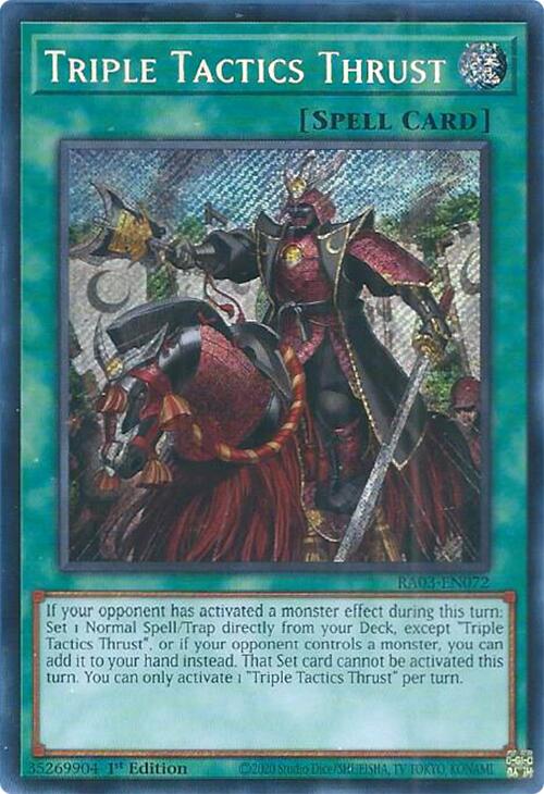 Triple Tactics Thrust (Secret Rare) [RA03-EN072] Secret Rare | RetroPlay Games