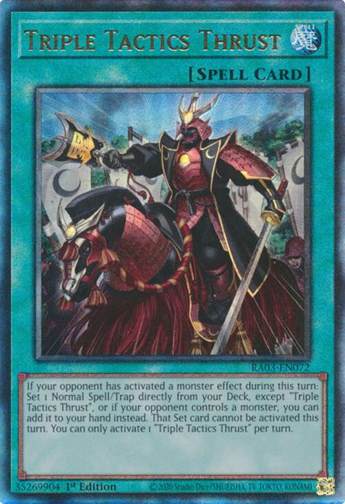 Triple Tactics Thrust (UTR) [RA03-EN072] Prismatic Ultimate Rare | RetroPlay Games