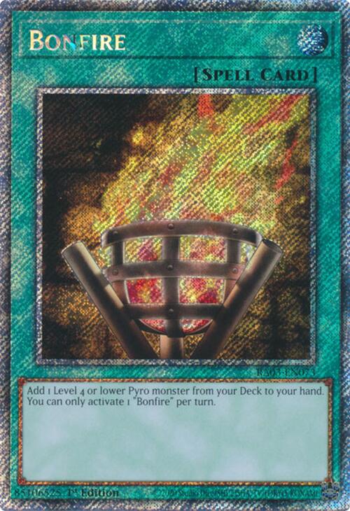 Bonfire (Platinum Secret Rare) [RA03-EN073] Platinum Secret Rare | RetroPlay Games